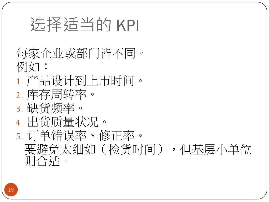 ISO9001质量目标及KPI指标分解