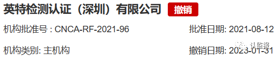 54家iso认证机构被撤销《认证机构批准书》