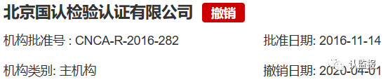 54家iso认证机构被撤销《认证机构批准书》