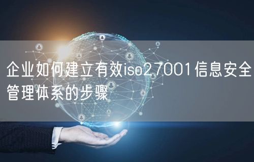 企业如何建立有效iso27001信息安全管理体系的步骤(0)