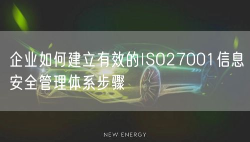 企业如何建立有效的ISO27001信息安全管理体系步骤(14)