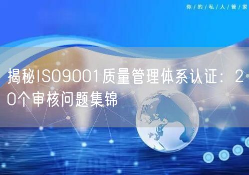 揭秘ISO9001质量管理体系认证：20个审核问题集锦(0)